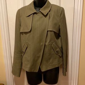 Gorgeous Anne Taylor Short Army Green Jacket Size 12